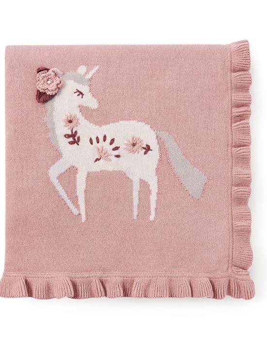 Elegant Baby Other - Elegant Baby Blanket Throw Gift Unicorn Pink NEW